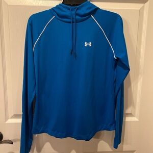 Under Armour blue light weight hoodie silky size Medium